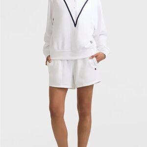 Champion Yearbook Quarter Zip Fleece Sweatshirt and Shorts